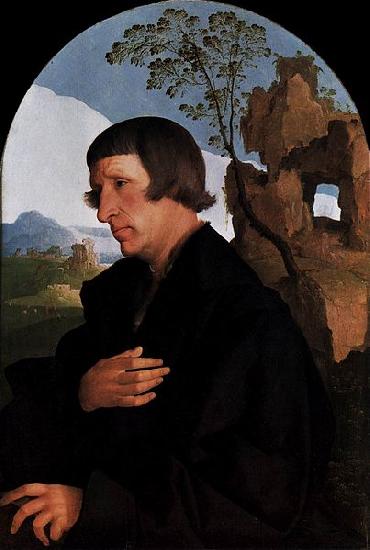Jan van Scorel Portrait of a Man oil painting image